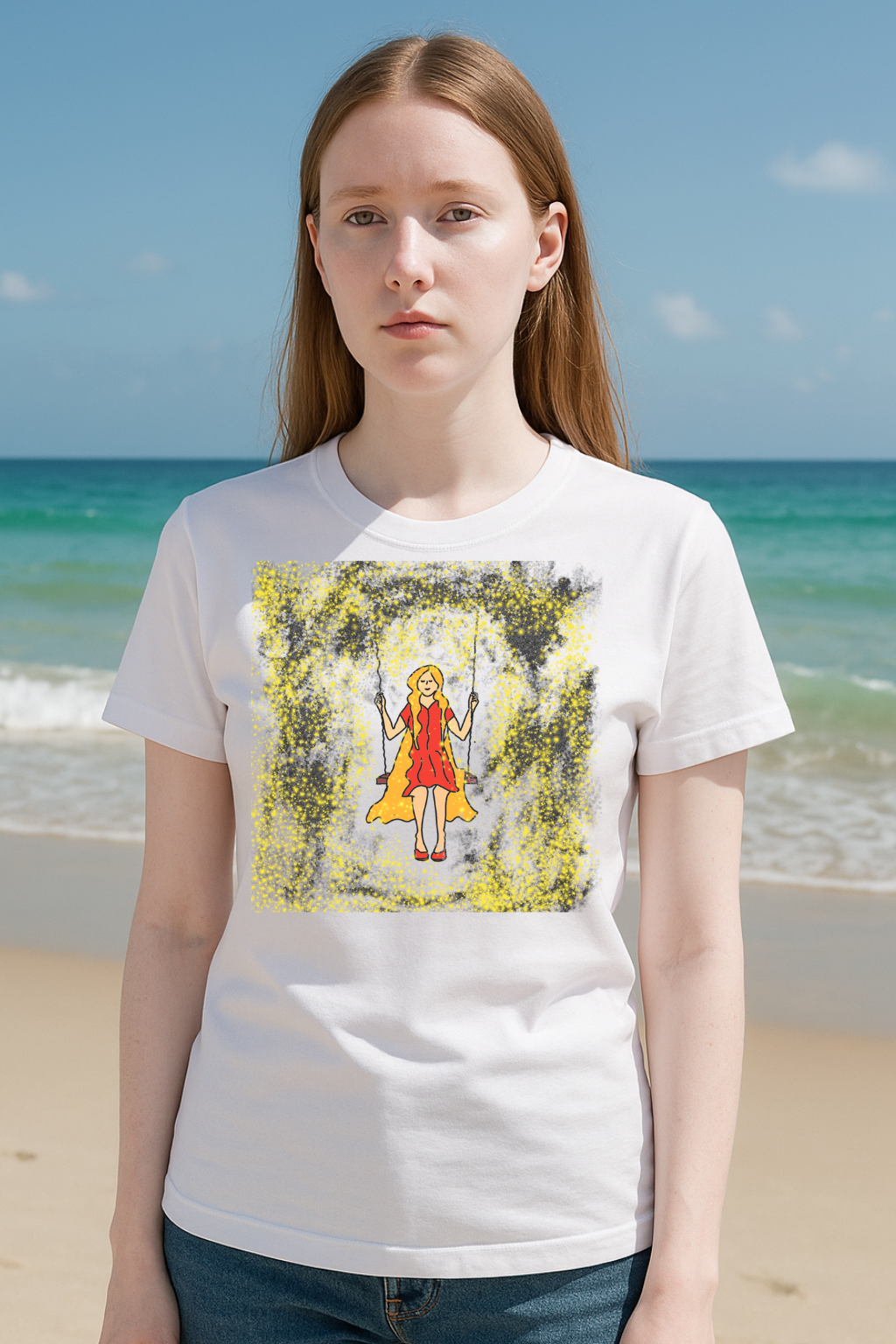 Camiseta de algodón orgánico mujer Brisa Libre