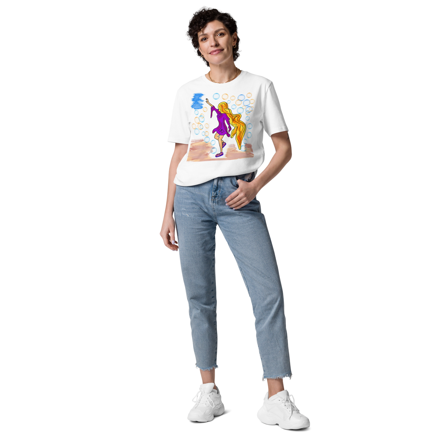 Camiseta de algodón orgánico mujer Hoja Viva