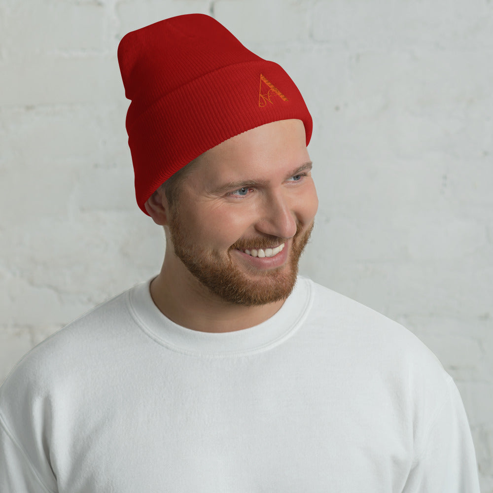 Gorro con borde vuelto