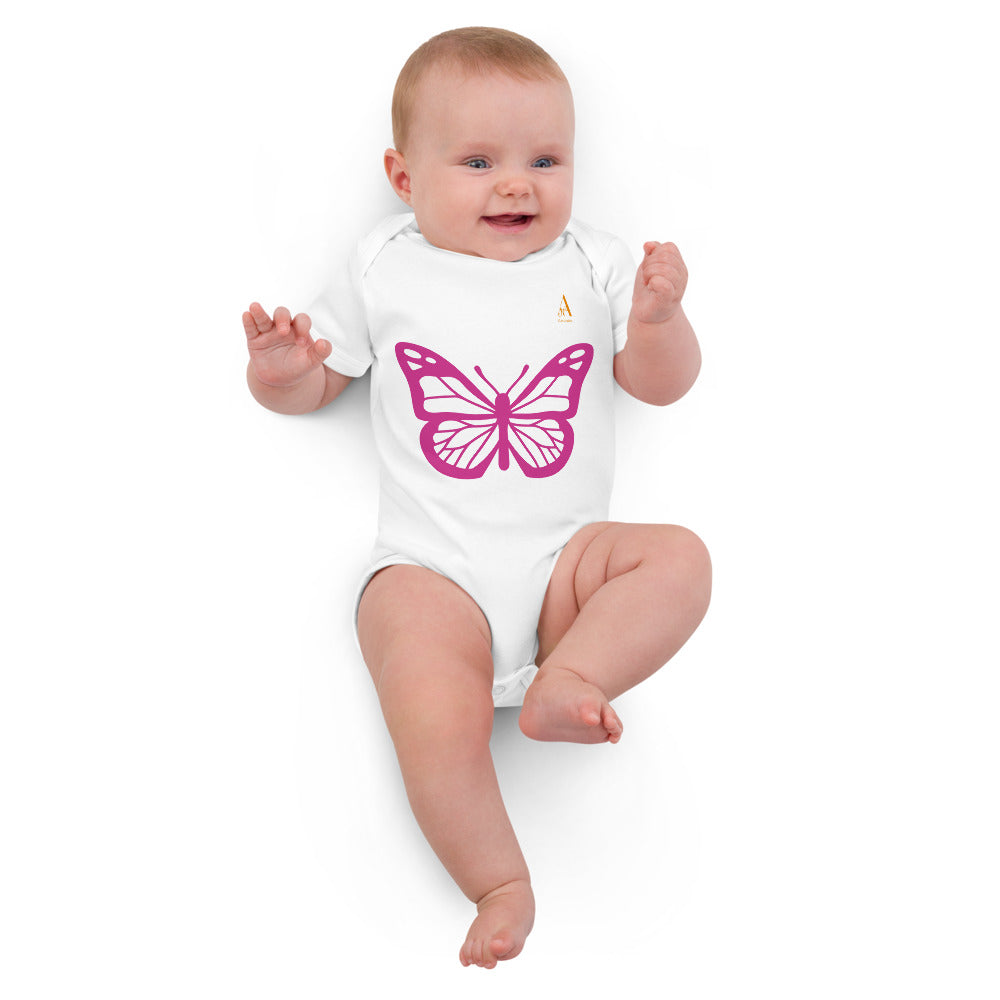 Butterfly cotton baby bodysuit