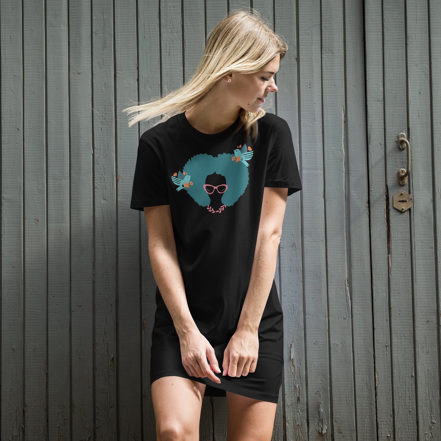 Vestido camiseta de algodón Orgánico Libre