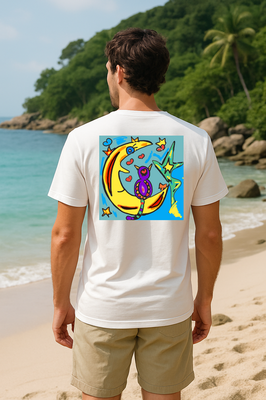 Camiseta de algodón orgánico hombre Luz Interior