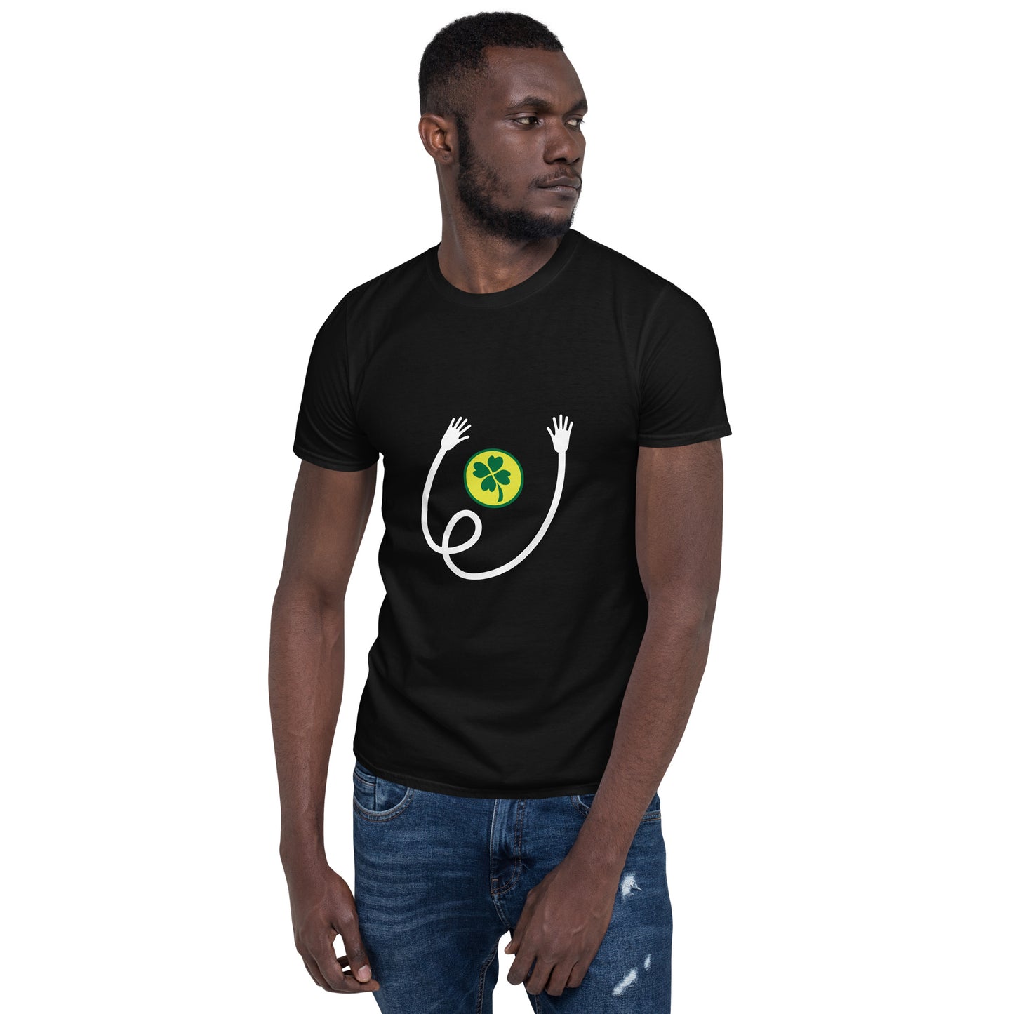 Camiseta de manga corta manos