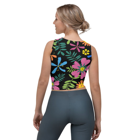 Camiseta corta flores