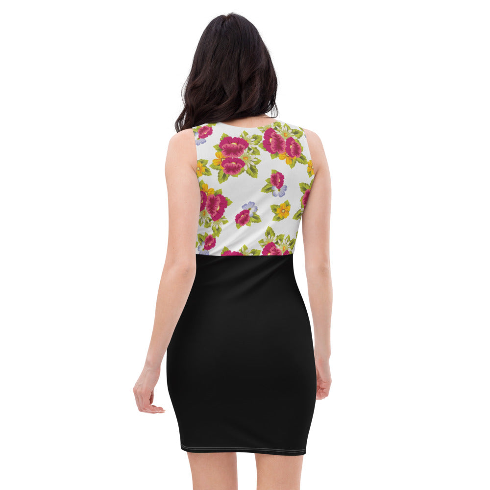 Vestido elegante flores