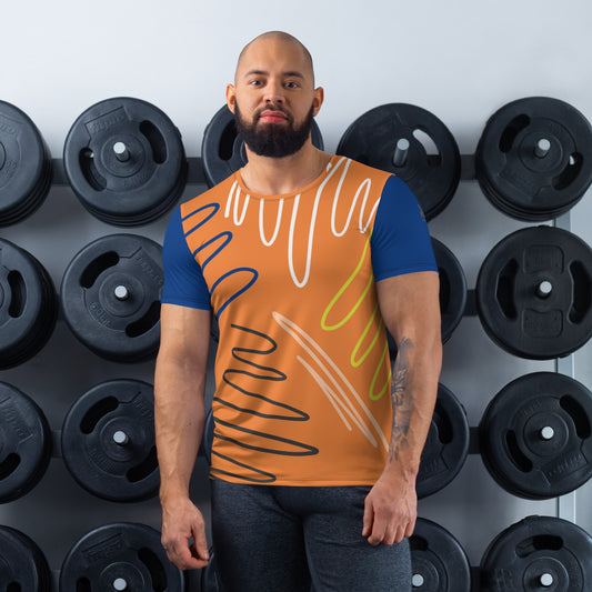 Flexible men's sports t-shirt