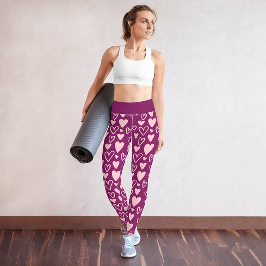 Heart yoga leggings