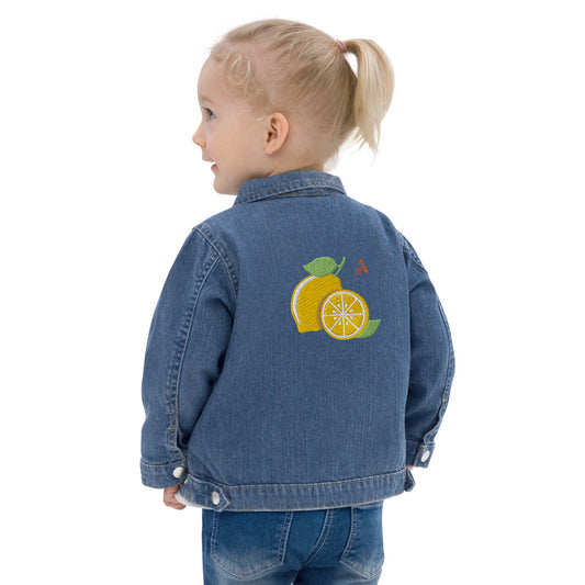 Chaqueta orgánica para bebé limón