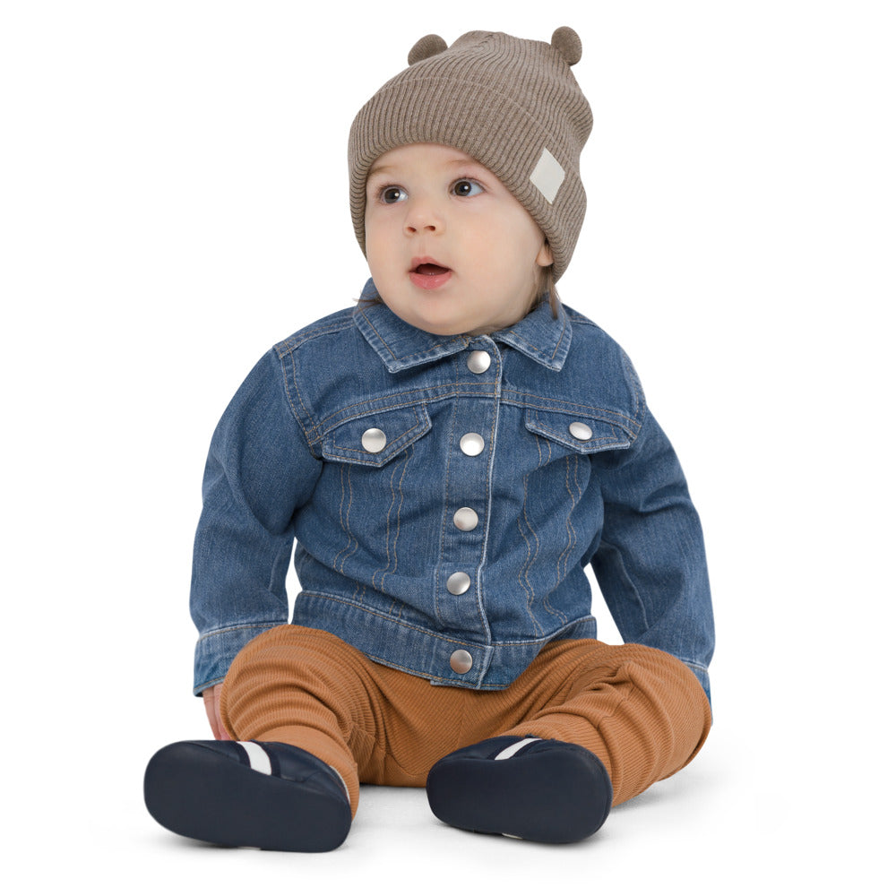 Chaqueta orgánica para bebé fresa