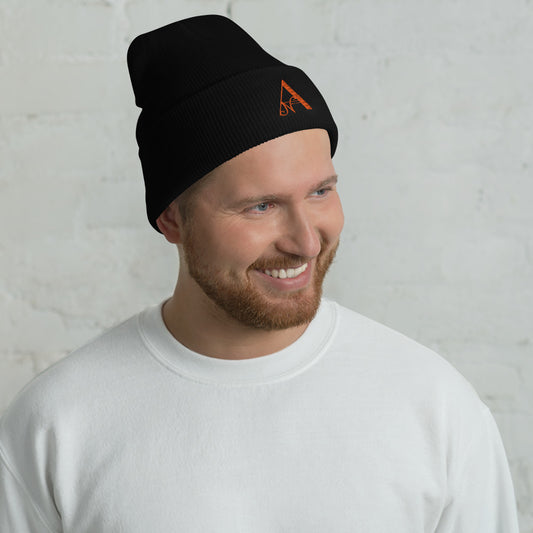 Gorro con borde vuelto